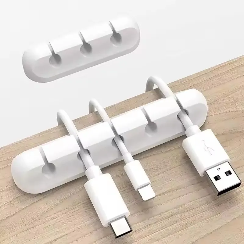 Desk Accessories - 실리콘 USB 케이블 정리기 USB 충전