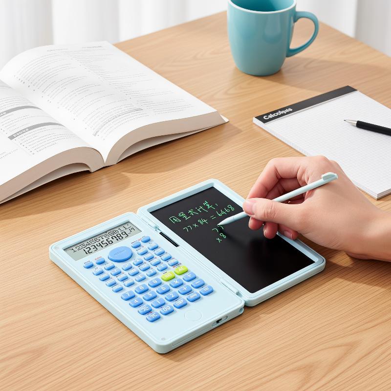 휴대용 2-in-1 과학용 계산기 접이식 LCD 필기  - Scientific Calculator For Secondary School 리뷰 및 가격