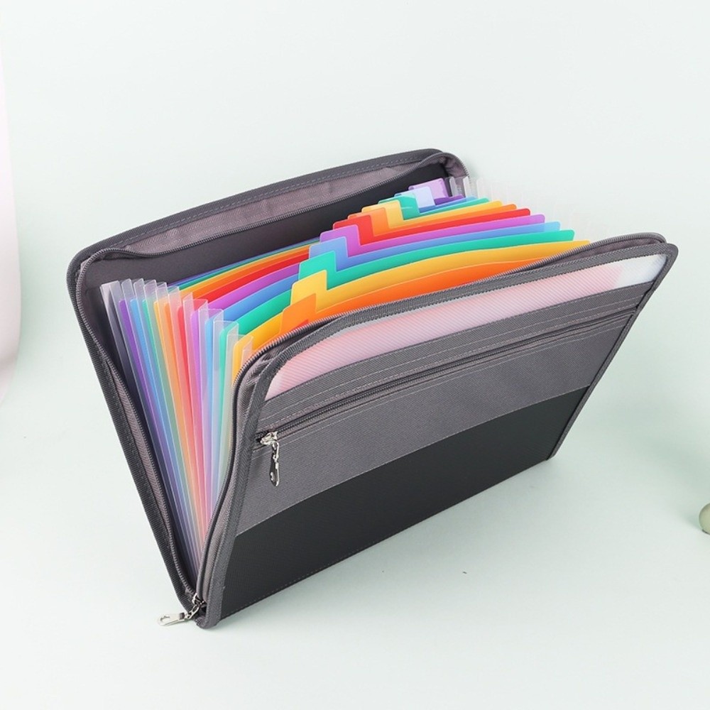 13칸 확장형 파일 폴더, 13겹의 무지개색 문서 보관 - Expandable Accordion File Folder 13 Pockets 리뷰 및 가격