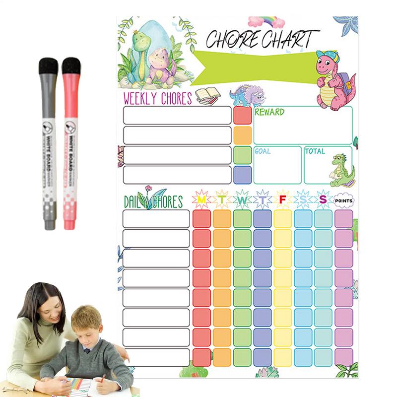 자석 작업 차트 어린이를위한 주간 시각적 일정 자석 건 - Kids Magnetic Reward Chart Board 리뷰 및 가격