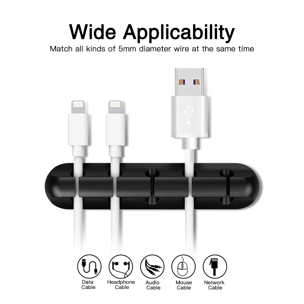 실리콘 USB 케이블 정리기 USB 충전 케이블 와인더 - Desk Accessories 리뷰 및 가격